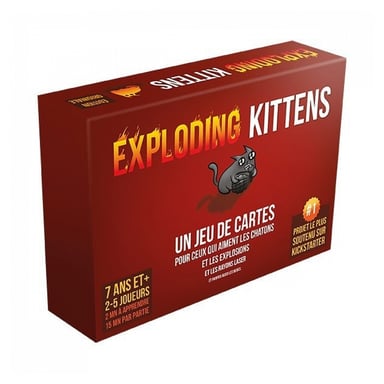 Exploding Kittens - Divertidísimo juego estratégico de cartas en francés
