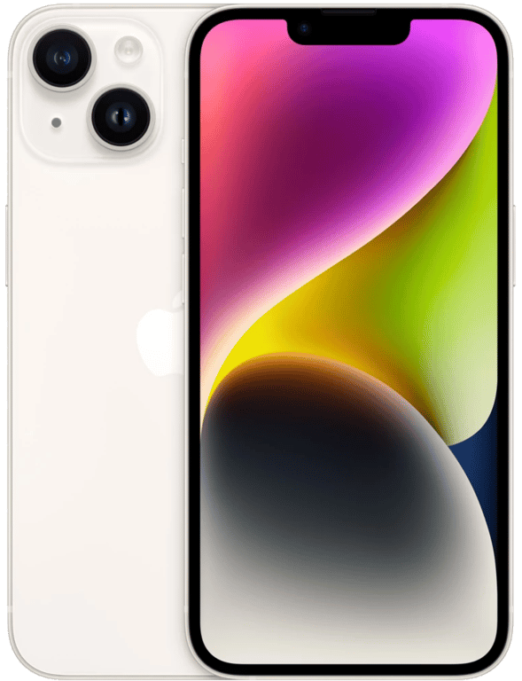 iPhone 14 128 Go, Lumière stellaire, débloqué