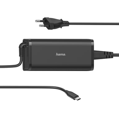 Hama 00200007 chargeur d'appareils mobiles Ordinateur portable, Consoles portables, Smartphone, Tablette Noir Secteur Intérieure