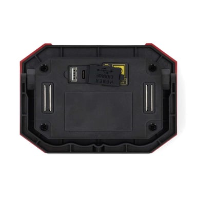 Nedis Lámpara de trabajo LED recargable de 10W 1000lm con soporte magnético Negro / Rojo