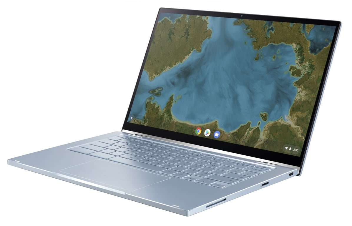 Asus ChromeBook Flip C433TA-AJ0160 Argent - 14'' - Intel Core m3-8100Y, 1.1  GHz - 64GB EMMC - LPDDR3