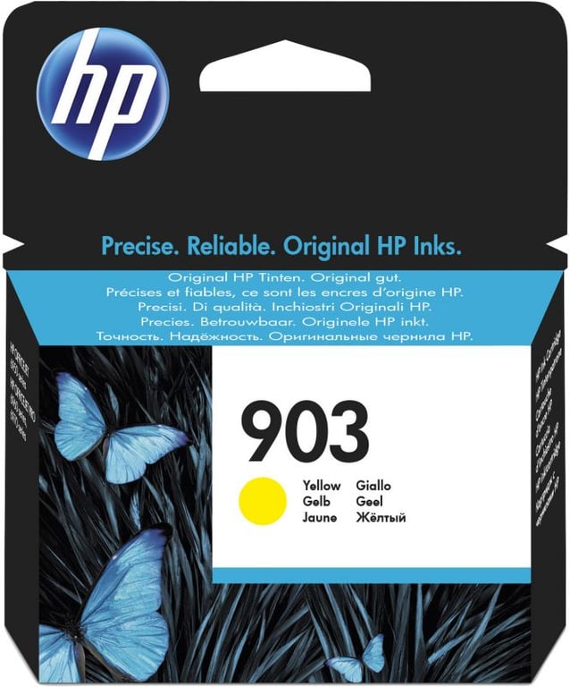 HP 903 cartouche d'encre jaune authentique pour HP OfficeJet Pro 6950/6960/6970 (T6L95AE) - Neuf