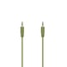 Cable de audio ''Flexi-Slim'', clavija macho/hembra de 3,5 mm, dorado, verde, 0,75 m