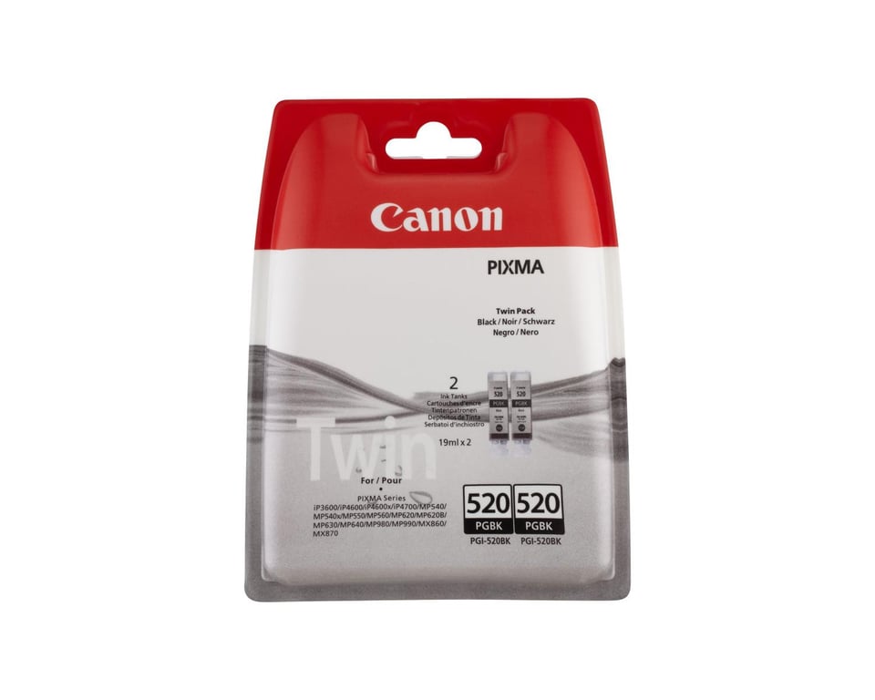 Canon PGI 520BK Twin Pack Cartouches Noires - vue 5