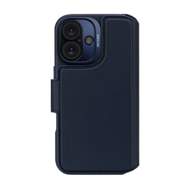 Étui pour iPhone 16 Folio MagSafe avec Porte-cartes et Coque Détachable Bleu nuit