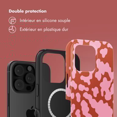 Selencia Coque arrière Vivid avec MagSafe pour Apple iPhone 16 Pro Max - Moo'd Blush Pink