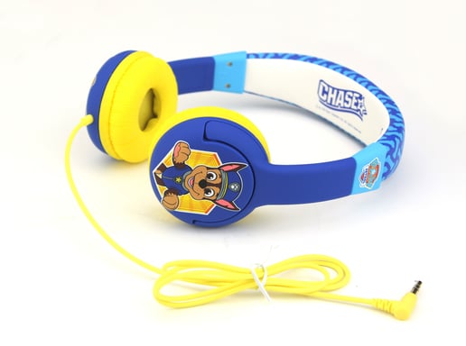 OTL Technologies PAW Patrol Chase Blue Kids Écouteurs Avec fil Arceau Jouer Bleu, Jaune