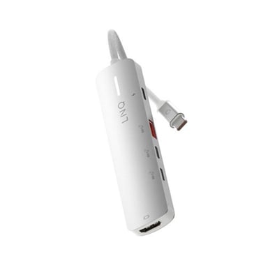 Hub Multiport Pro 5-en-1 HDMI 4K USB-C Power Delivery 140W 10Gbps Gris - Neuf