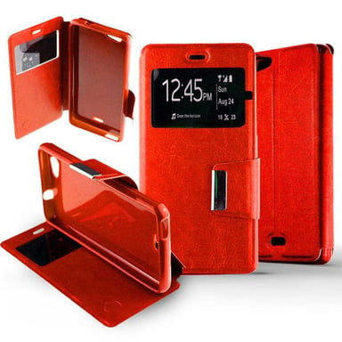 Etui Folio Rouge compatible Wiko Highway Signs