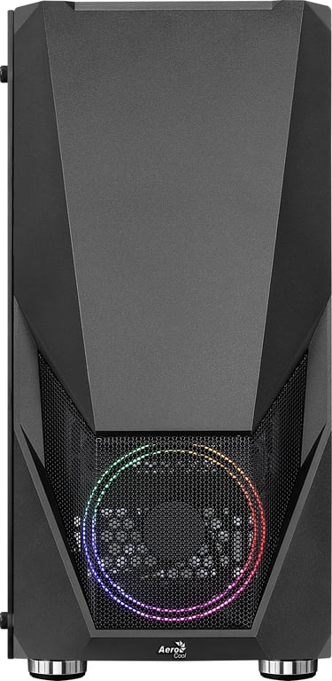 AeroCool Zauron Tempered Glass Edition mid tower ATX panneau latéral fenêtré verre trempé pas d'alimentation ATX USBAudio - vue 4