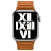 Leather Link pour l'Apple Watch Series 1-9 / SE - 38/40/41 mm / Series 10 - 42 mm - Taille S/M - Golden Brown
