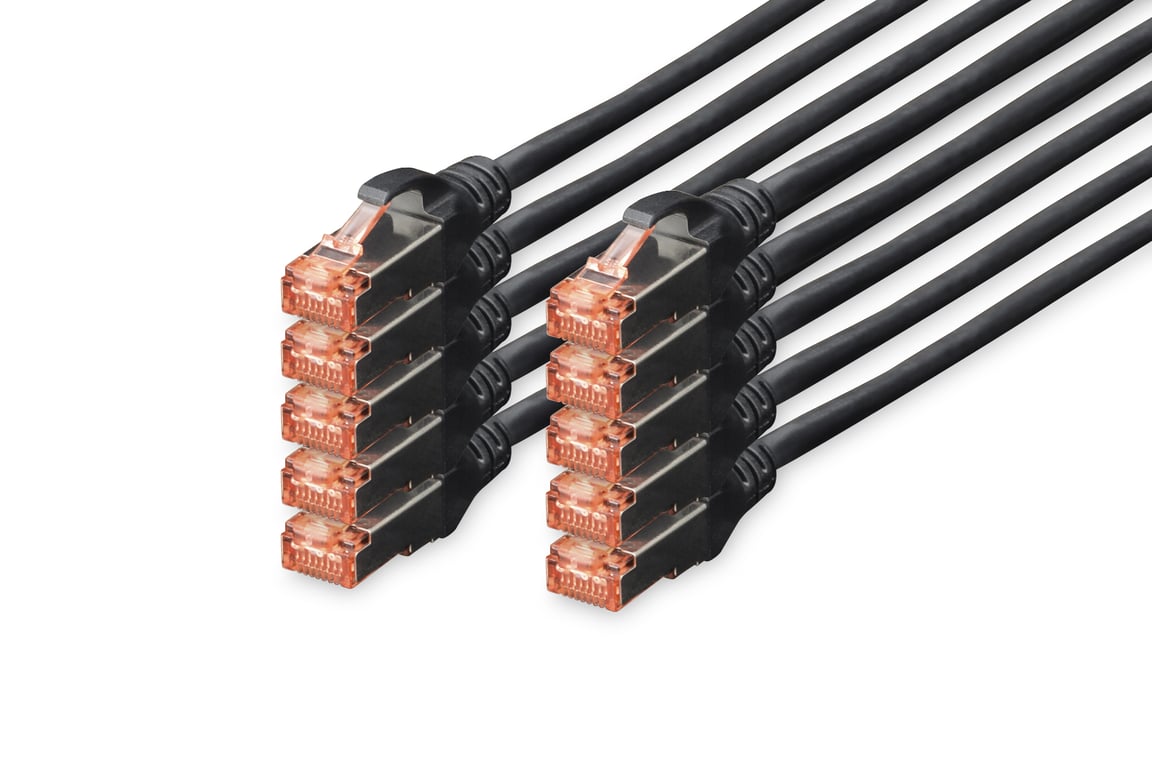 Digitus CAT 6 S/FTP câble patch, 10 pièces