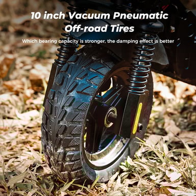 iScooter - Trottinette électrique iX4 avec pneus tout-terrain de 10 pouces, moteur 800 W, batterie 48 V 15 Ah, vitesse de pointe de 45 km/h, autonomie de 45 km, contrôle par application