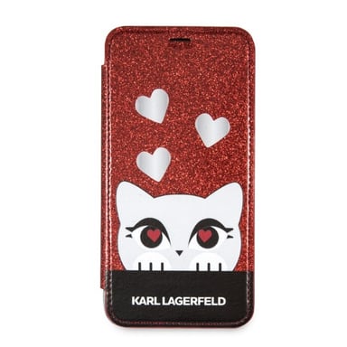 Étui Karl Lagerfeld Valentine pour iPhone X/XS, rouge
