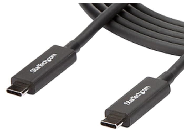 StarTech.com - TBLT3MM2MA - Câble Thunderbolt 3 - 2 m - 4K 60 Hz - 40 Gb/s - Câble USB C - Chargeur 