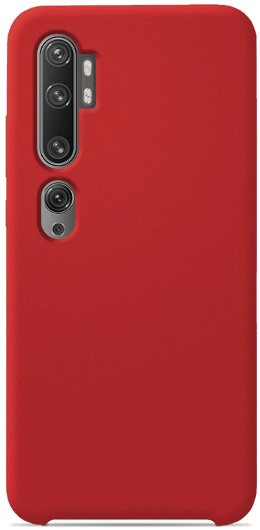 Coque silicone unie compatible Soft Touch Rouge Xiaomi Mi Note 10