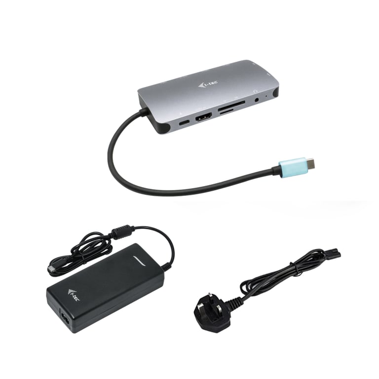 i tec USB C Metal Nano Dock HDMIVGA with LAN + Charger Neuf
