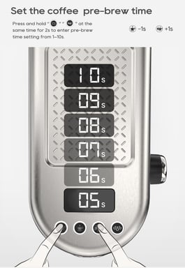Machine à café HIBREW H10B, 20 bars, réservoir d'eau de 1,3 L