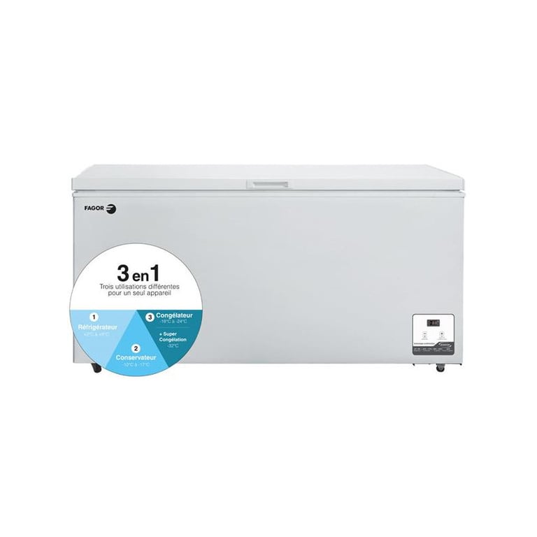 FAGOR Congélateur coffre 500 litres températures FCC500E - vue 7