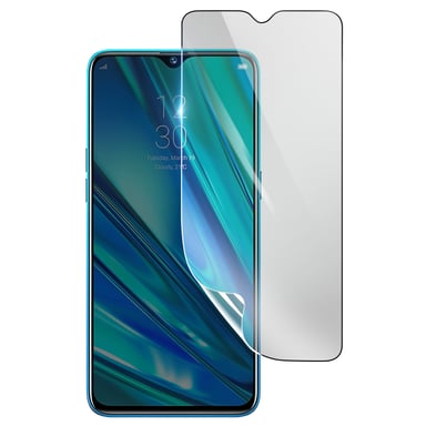 3mk Protector de pantalla de hidrogel antigolpes y antiarañazos para Realme 5 Pro Transparente
