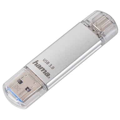 Clé USB ''C-Laeta'', USB 3.1/USB 3.0 Type-C, 16 Go, 40 Mo/s, argentée