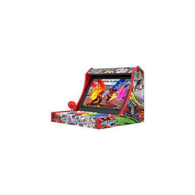 Mini-arcade SUBSONIC para Nintendo Switch 2/Switch OLED/Switch con stick de 8 direcciones, 8 botones mecánicos, funciones TURBO/COMBO, 12 espacios para cartuchos, USB-C Negro