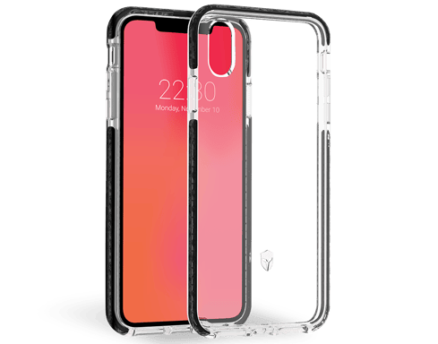 Coque Renforcée iPhone XS Max LIFE Garantie à vie Contour Gris Force Case