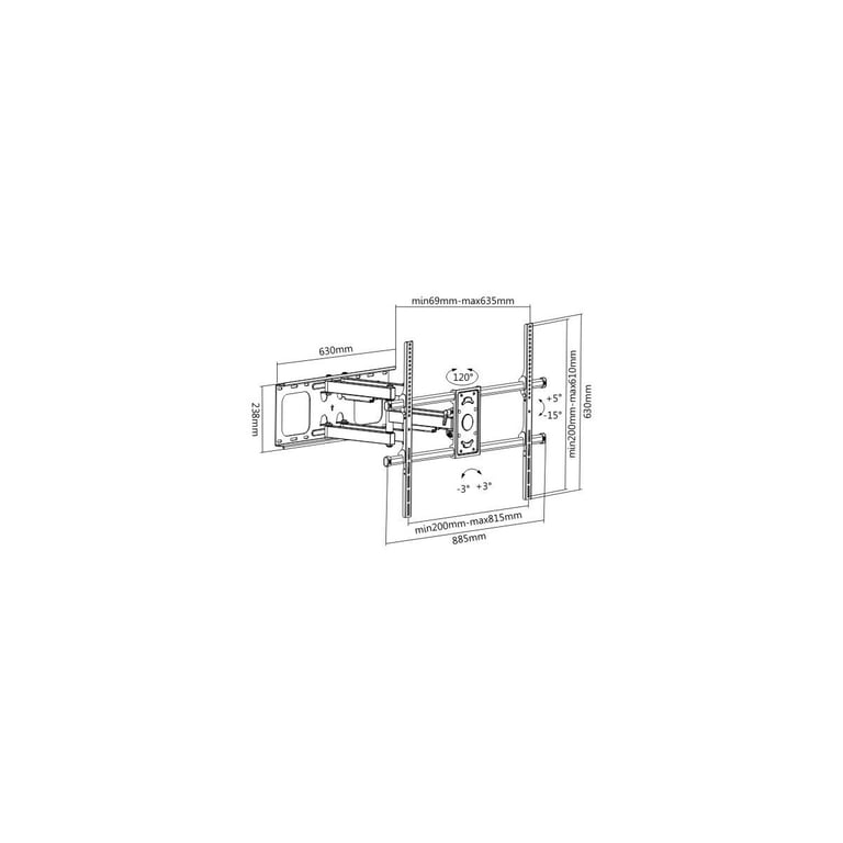 Link Accessori LKBR45 support pour téléviseur 2 54 100 Neuf - vue 2