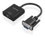 AISENS A115-0873 câble vidéo et adaptateur 0,2 m HDMI + 3.5mm + Micro-USB Type-B VGA (D-Sub) Noir