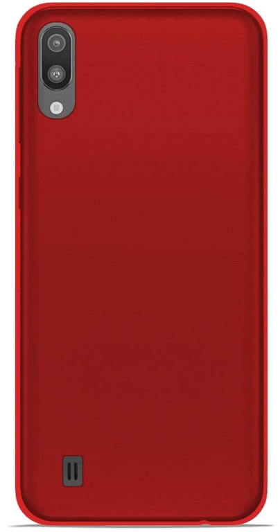 Coque silicone unie compatible Givré Rouge Samsung Galaxy M10