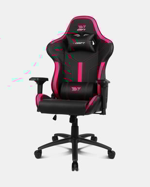 DRIFT DR350 Sedia da gioco Seduta imbottita Nero, Rosa