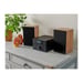 Microsistema Bluetooth - THOMSON - Madera/Negro - Radio FM/CD/MP3/USB, 20 W RMS, Sintonizador FM RDS, Toma de auriculares, Mando a distancia, Alimentación 230 V