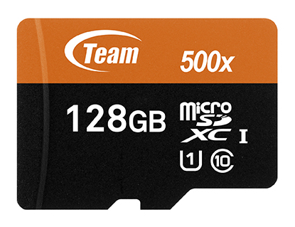 Team Group TUSDX128GUHS03 memoria flash 128 GB MicroSDXC UHS-I Classe 10 (Team Group microSDXC orange 128GB)