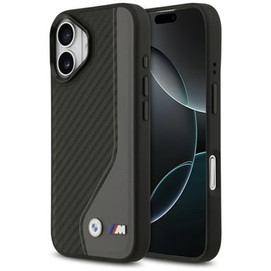 Custodia BMW M Carbon Logo MagSafe per iPhone 17, antracite