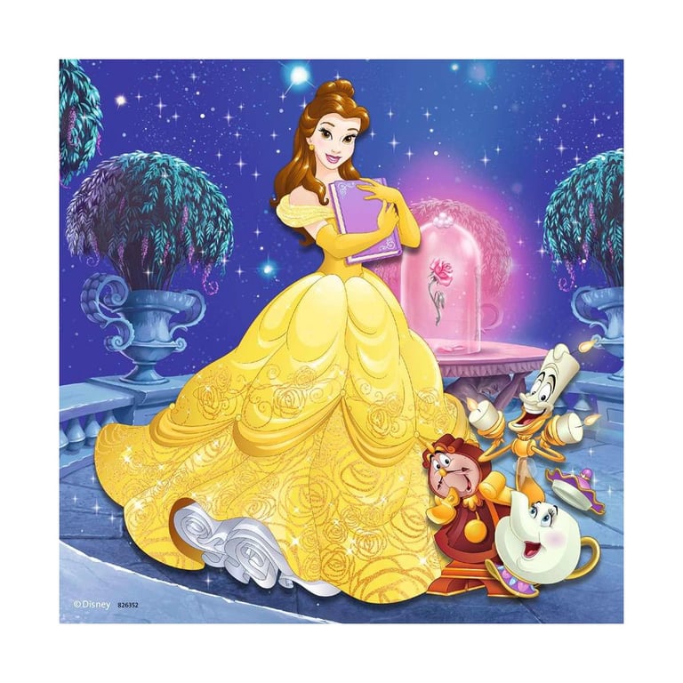 Puzzle 3 x 49 pièces : Princesses Disney : Les aventures des Disney Princesses Ravensburger France - vue 3