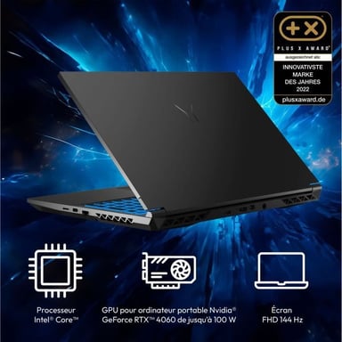 Portátil Gamer - DEPUTY P60 - Windows 11 - 15,6'' FHD 144Hz - RTX 4070 - Core i7-12650H - RAM 16Gb - SSD 512Gb - NZERTY