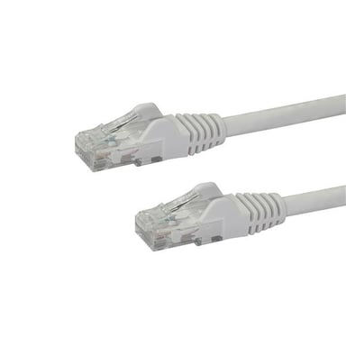 StarTech.com Cavo di rete UTP Cat6 Gigabit senza gancio da 2 m - Cavo Ethernet RJ45 - M/M - Bianco