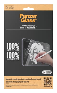 PanzerGlass ® GraphicPaper® Protezione dello Schermo iPad Mini 8,3'' (2021, 2024) | Protezione Ultra-Wide Fit in carta 1 pezzo(i)