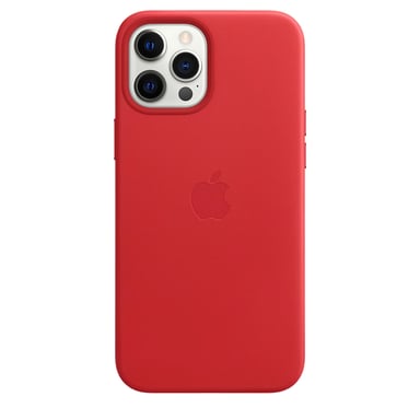 APPLE iPhone 12 Pro Max Funda de piel con MagSafe - (PRODUCT)RED