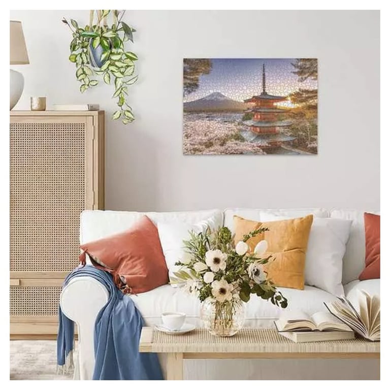 Puzzle 1000 p - Cerisiers en fleurs du Mont Fuji - Neuf