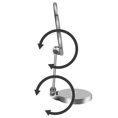 Support Voiture MagSafe Magnétique Rotatif à 360° Argent