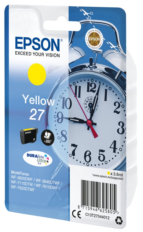 EPSON Cartouche d'encre T2704 Jaune - Réveil (C13T27044012) - Neuf