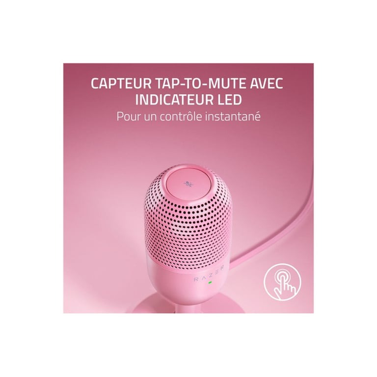 Razer Seiren V3 Mini Micrófono de Condensador para Streaming Rosa - Neuf