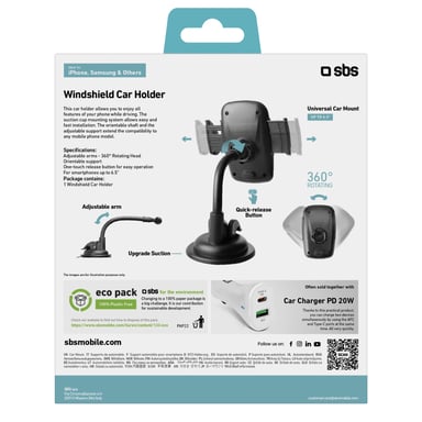 Supporto universale per auto fino a 6'' - SBS