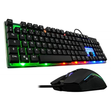 Pack Gaming Souris + Clavier The G Lab Combo Zinc