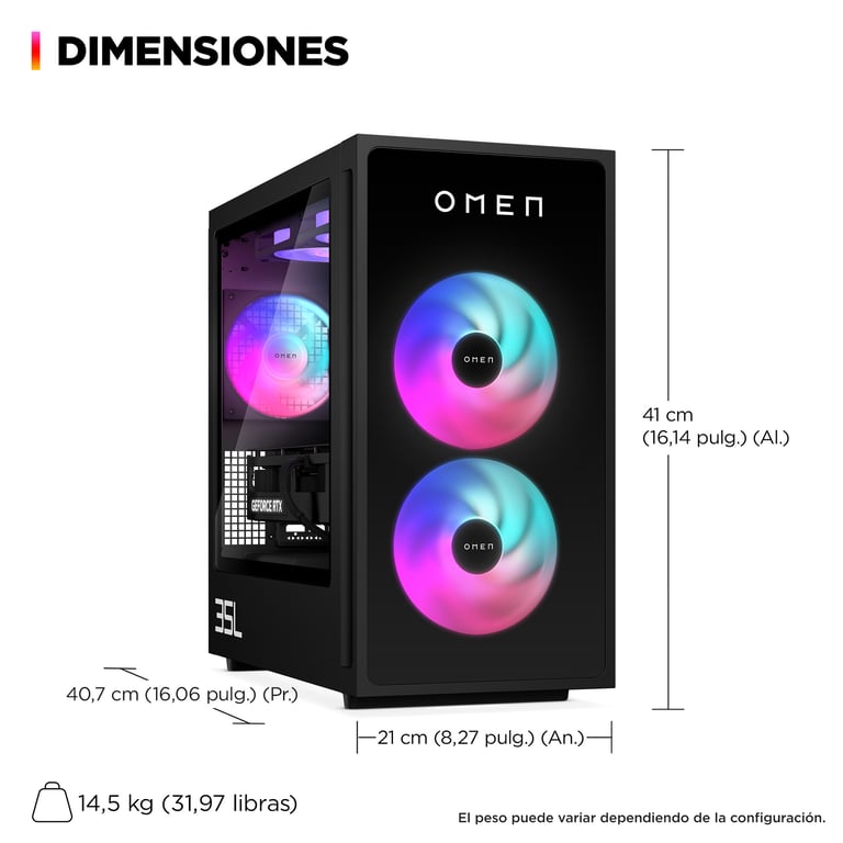 HP OMEN Gaming Desktop GT16 0118ns PC Intel Core Ultra 5 DDR5 SDRAM NVIDIA GeForce RTX 5060 DOS gratuit Tower AI PC Neuf - vue 2