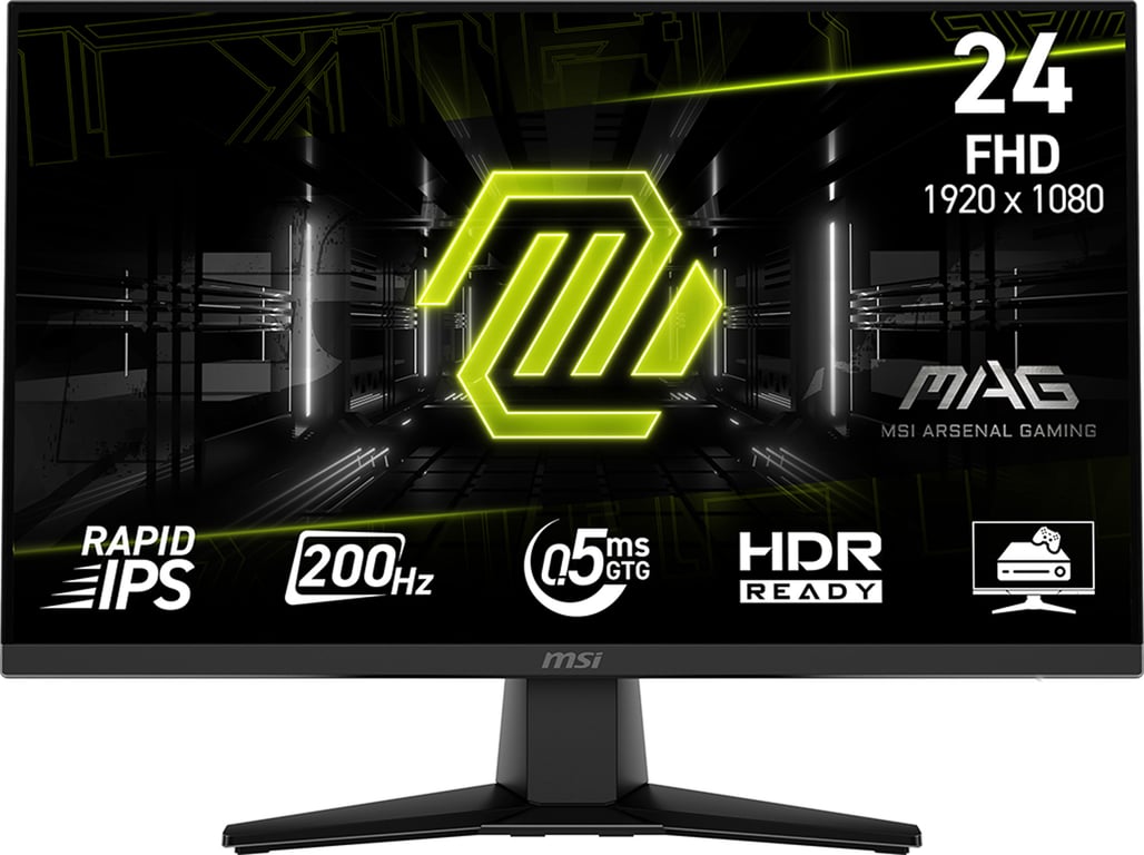 Ecran PC Gamer MSI MAG242F Ecran IPS 24 FHD 200Hz 0.5ms Adaptive Sync - vue 2
