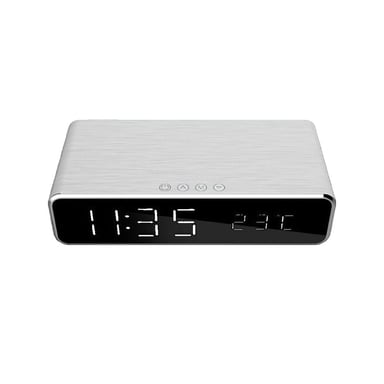 Réveil numérique Gembird DAC-WPC-01 sans fil Noir