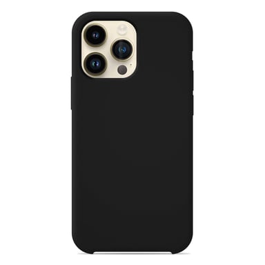 Coque silicone unie Soft Touch Noir compatible Apple iPhone 14 Pro Max