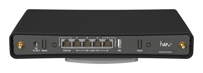 Mikrotik hAP ac³ routeur sans fil Gigabit Ethernet Bi-bande (2,4 GHz / 5 GHz) Noir
